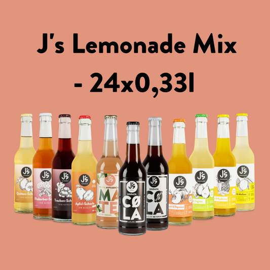 J´s Lemonade Mix - Entdecke alle Sorten - (24×0,33l)